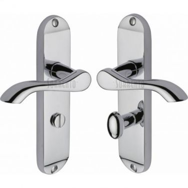 Click Here To Enlarge This Photo Of SC-7330-PC M.Marcus Sorrento Door Handle For Bathroom Aurora Design Polished Chrome Finish