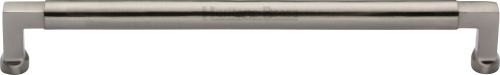Click Here To Enlarge This Photo Of C0312 254-SN Heritage Brass Cabinet Pull Bauhaus Design 254mm ctc Satin Nickel Finish
