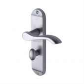 SC-7330-SC M.Marcus Sorrento Door Handle For Bathroom Aurora Design Satin Chrome Finish