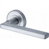SC-7580-SC M.Marcus Sorrento Door Handle Lever Latch Vector Design Satin Chrome Finish