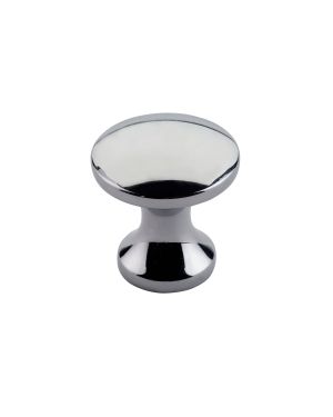 Click Here To Enlarge This Photo Of TDFK24-CP - Zoo Hardware Round Cabinet knob 24mm Dia. Polished Chrome Finish