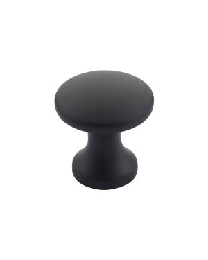 Click Here To Enlarge This Photo Of TDFK24-MB - Zoo Hardware Round Cabinet knob 24mm Dia. Matt Black Finish