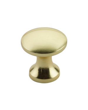 Click Here To Enlarge This Photo Of TDFK24-BG Zoo Hardware Round Cabinet knob 24mm Dia&period; Brushed Gold Finish