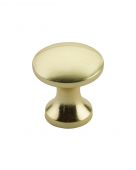 TDFK24-BG Zoo Hardware Round Cabinet knob 24mm Dia&period; Brushed Gold Finish