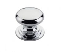 TDFK37-CP - Zoo Hardware Round Cabinet knob 37mm Dia. Polished Chrome Finish