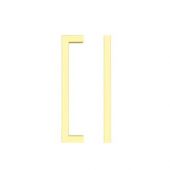 TDFPS-128-BG - Zoo Hardware Square Block Cabinet Pull Handle 128mm c/c Brushed Gold Finish