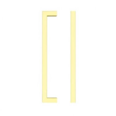 Click Here To Enlarge This Photo Of TDFPS-160-BG - Zoo Hardware Square Block Cabinet Pull Handle 160mm c/c Brushed Gold Finish