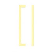 TDFPS-160-BG - Zoo Hardware Square Block Cabinet Pull Handle 160mm c/c Brushed Gold Finish