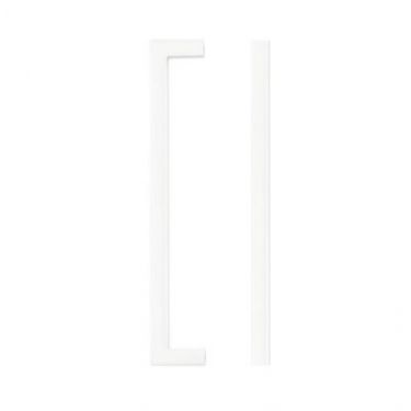 Click Here To Enlarge This Photo Of TDFPS-160-MW - Zoo Hardware Square Block Cabinet Pull Handle 160mm c/c Matt White Finish