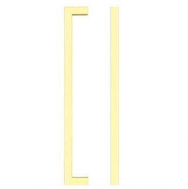 Click Here To Enlarge This Photo Of TDFPS-192-BG - Zoo Hardware Square Block Cabinet Pull Handle 192mm c/c Brushed Gold Finish