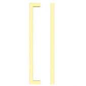 TDFPS-192-BG - Zoo Hardware Square Block Cabinet Pull Handle 192mm c/c Brushed Gold Finish