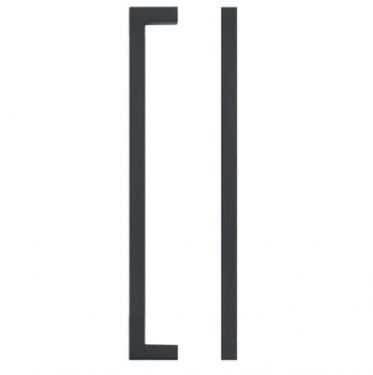 Click Here To Enlarge This Photo Of TDFPS-192-MB - Zoo Hardware Square Block Cabinet Pull Handle 192mm c/c Matt Black Finish