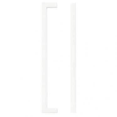 Click Here To Enlarge This Photo Of TDFPS-192-MW - Zoo Hardware Square Block Cabinet Pull Handle 192mm c/c Matt White Finish