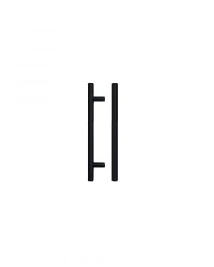 Click Here To Enlarge This Photo Of TDFPT-128-188MB - Zoo Hardware T Bar Cabinet Handle 128mm c/c (188mm Overall Length) Matt Black Finish