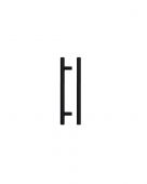TDFPT-128-188MB - Zoo Hardware T Bar Cabinet Handle 128mm c/c (188mm Overall Length) Matt Black Finish