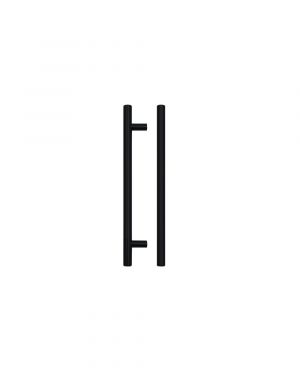 Click Here To Enlarge This Photo Of TDFPT-160-220MB - Zoo Hardware T Bar Cabinet Handle 160mm c/c (220mm Overall Length) Matt Black Finish