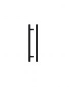 TDFPT-160-220MB - Zoo Hardware T Bar Cabinet Handle 160mm c/c (220mm Overall Length) Matt Black Finish