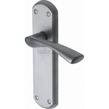 Click Here To Enlarge This Photo Of SC-7610-SC M.Marcus Sorrento Door Handle Lever Latch Atlanta Design Satin Chrome Finish