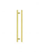 TDFPT-256-316BG - Zoo Hardware T Bar Cabinet Handle 256mm c/c (316mm Overall Length) Brushed Gold Finish