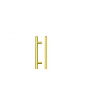 Click Here To Enlarge This Photo Of TDFPT-96-156BG - Zoo Hardware T Bar Cabinet Handle 96mm c/c (156mm Overall Length) Brushed Gold Finish