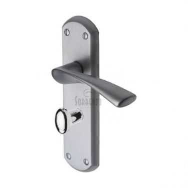 Click Here To Enlarge This Photo Of SC-7630-SC M.Marcus Sorrento Door Handle Bathroom Atlanta Design Satin Chrome Finish
