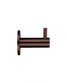 ZAS75-ETB - Zoo Hardware Wall Mounted Hook with Rose - PVD Etna Bronze