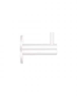 Click Here To Enlarge This Photo Of ZAS75-PCW - Zoo Hardware Wall Mounted Hook with Rose - Powder Coated White