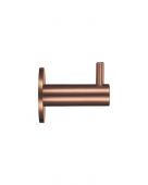 ZAS75-PVDBZ - Zoo Hardware Wall Mounted Hook with Rose - PVD Bronze