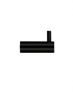 Click Here To Enlarge This Photo Of ZAS76-PCB - Zoo Hardware Wall Mounted Hook without Rose - Powder Coated Black