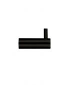 ZAS76-PCB - Zoo Hardware Wall Mounted Hook without Rose - Powder Coated Black