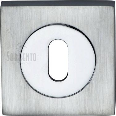 Click Here To Enlarge This Photo Of SC-SQ0191-AP M.Marcus Sorrento Keyhole Square Escutcheon Apollo Finish