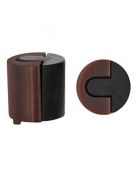 ZAS86-ETB - Zoo Hardware Large Round Floor Mounted Door Stop (40mm dia) PVD Etna Bronze