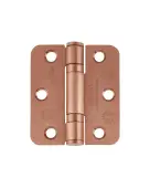 ZHSS7667R-PVDBZ - Zoo Hardware Grade 11 CE Fire Rated Ball Bearing Hinges (Radius) 76 x 67 x 2.5mm - PVD Bronze