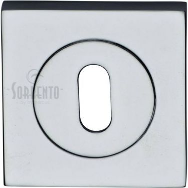 Click Here To Enlarge This Photo Of SC-SQ0191-PC M.Marcus Sorrento Keyhole Square Escutcheon Polished Chrome Finish