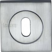 SC-SQ0191-SC M.Marcus Sorrento Keyhole Square Escutcheon Satin Chrome Finish