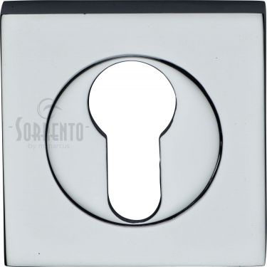 Click Here To Enlarge This Photo Of SC-SQ0192-PC M.Marcus Sorrento Euro Square Escutcheon Polished Chrome Finish
