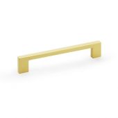 AW837-160-SB - Alexander & Wilks Marco Cupboard Pull Handle - Satin Brass - 160mm