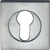 SC-SQ0192-SC M.Marcus Sorrento Euro Square Escutcheon Satin Chrome Finish