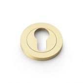 AW390SB - Alexander & Wilks Concealed Fix Escutcheon Euro Profile - Satin Brass