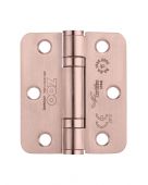 ZHSS7667R-TRG - Zoo Hardware Grade 11 CE Fire Rated Ball Bearing Hinges (Radius) 76 x 67 x 2.5mm - Tuscan Rose Gold