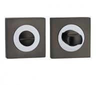 FGWCSTT-GMG - Fortessa Gotham Square Bathroom Turn & Release (Gun Metal Grey/Polished Chrome)
