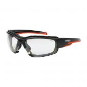 TIMCO - 770123 - Sports Style Safety Glasses - With Foam Dust Guard - Clear