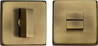 SQ4035-AT Heritage Brass Square Thumbturn & Emergency Release Antique Brass Finish