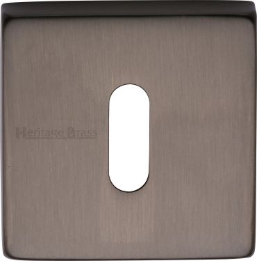 Click Here To Enlarge This Photo Of SQ5002-MB Heritage Brass Square Key Escutcheon Matt Bronze Finish
