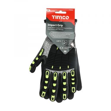 Click Here To Enlarge This Photo Of TIMCO - Impact Cut Glove - Sandy Nitrile Coated HPPE Fibre and Glass Fibre Gloves with TPR Pads