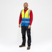 TIMCO - Hi-Visibility Executive Vest - Yellow & Navy Blue