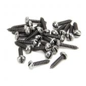 From the Anvil Pewter Round Head Slotted Screws (25)