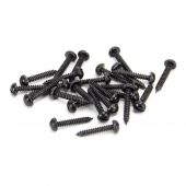 From the Anvil Black Round Head Slotted Screws (25)