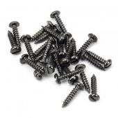 From the Anvil Dark Stainless Steel Round Head Slotted Screws (25)