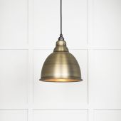 49497 From The Anvil Aged Brass Brindley Pendant Aged Brass